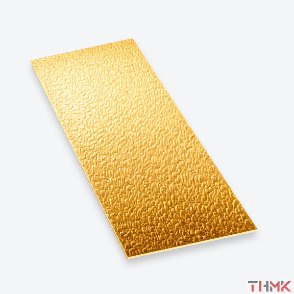 Лист нержавеющий 1х1219х2438 мм шлифованная под золото AISI 304 текстурированный